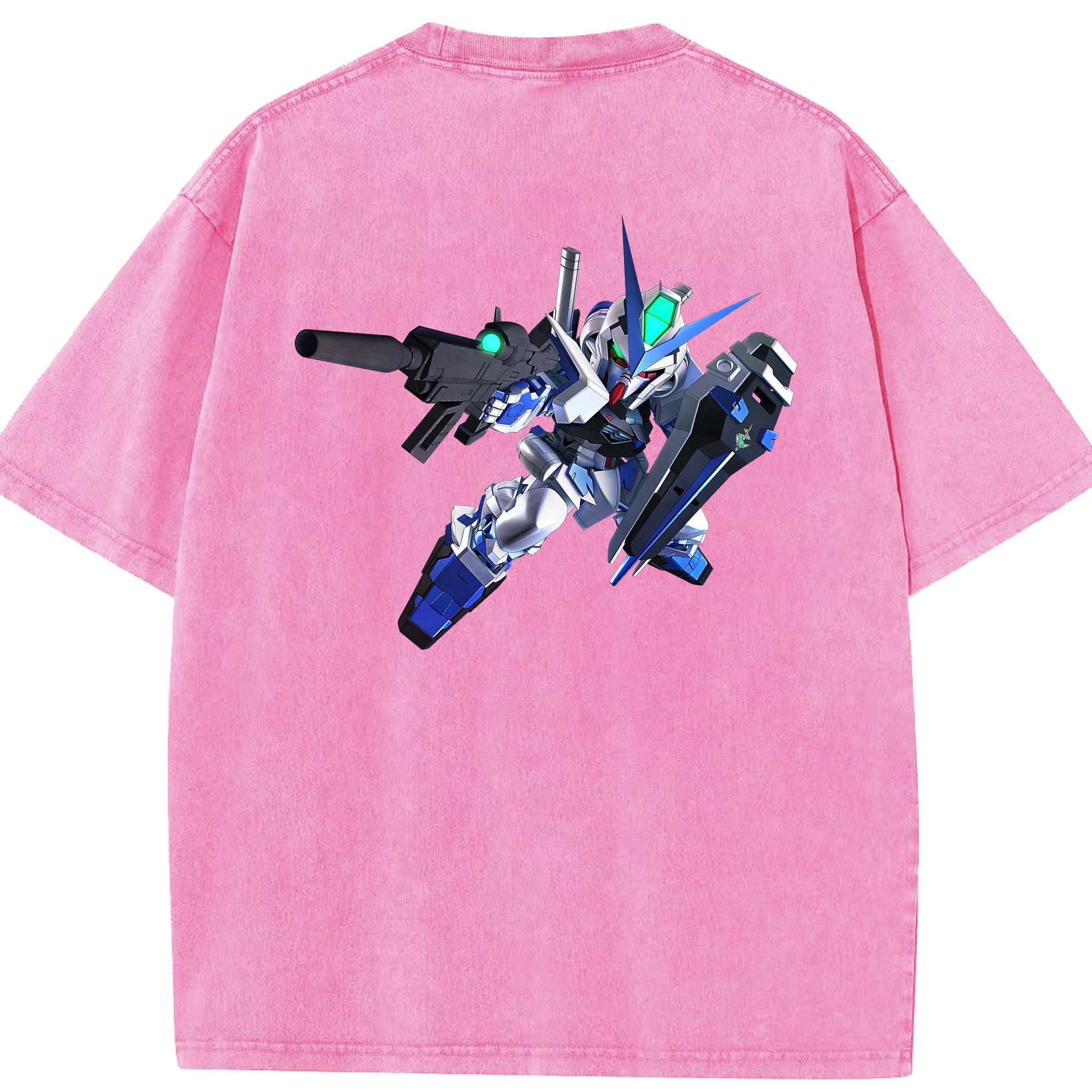 （画像用） 機動戦士ガンダム Mobile Suit Gundam 綿100% ヴィンテージ風 半袖Tシャツ（背面プリント）